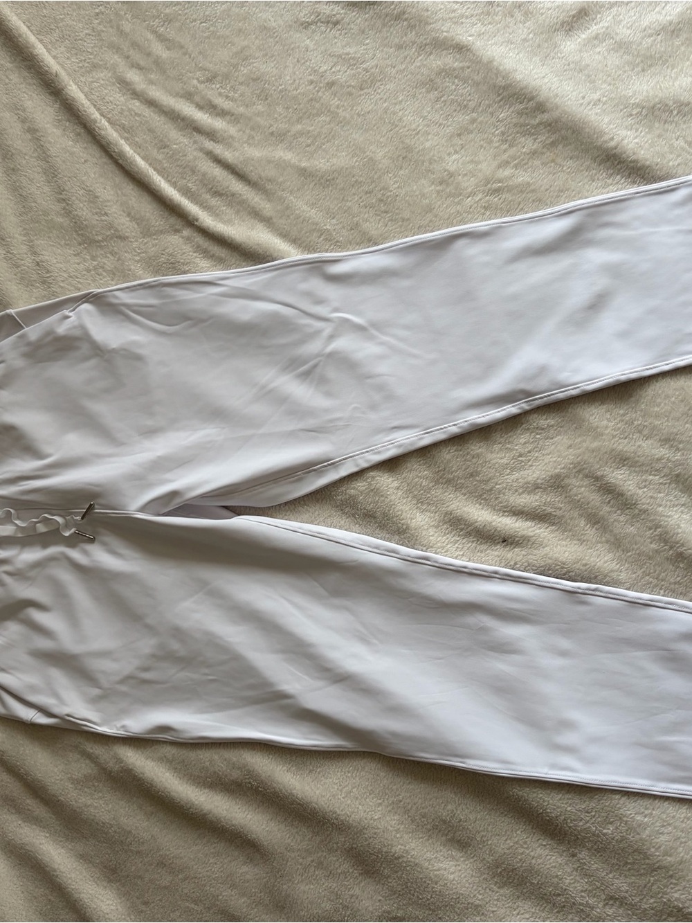 Women’s White Athletic Jogger Pants
